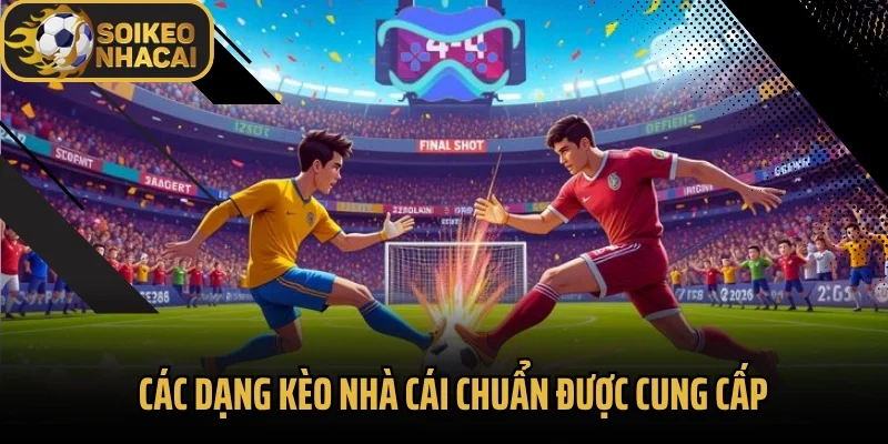 Các dạng kèo nhà cái chuẩn được cung cấp