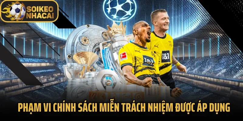 Phạm vi chính sách miễn trách nhiệm được áp dụng